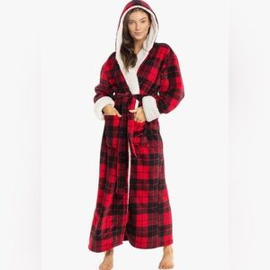 Alexander Del Rossa - Women’s Plush Sherpa Long Robe - Medium - NWT